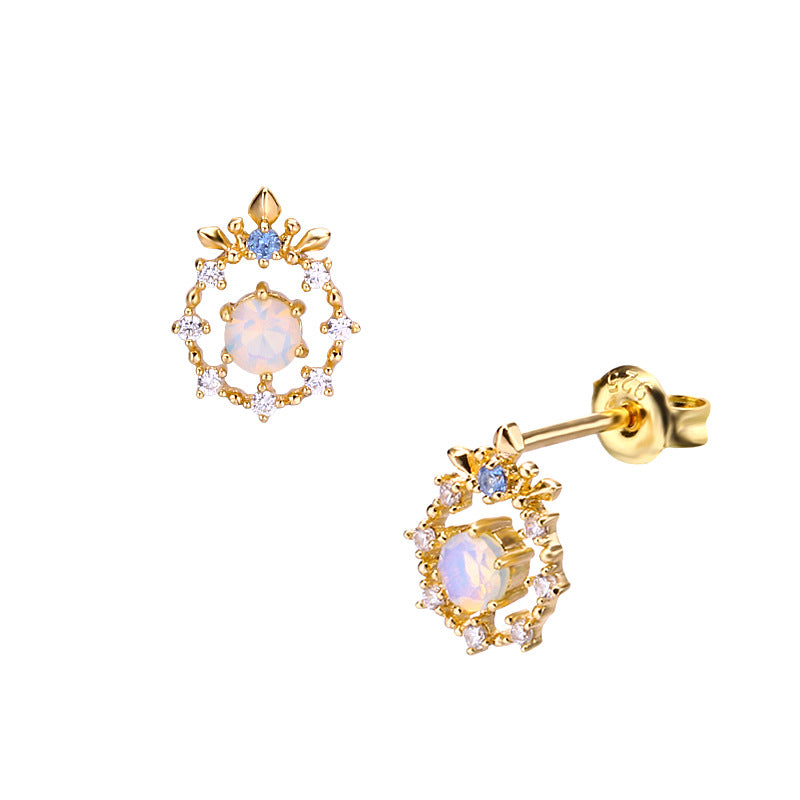 Women's Zircon Anti Allergy Earrings