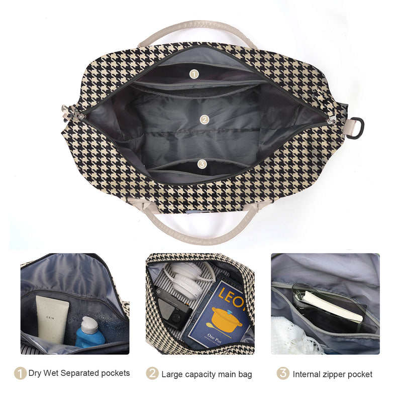 waterproof nylon duffel tote for women, view 6 - MRSLM