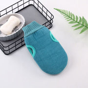 Two-sided exfoliating bath glove, view 4 - MRSLM