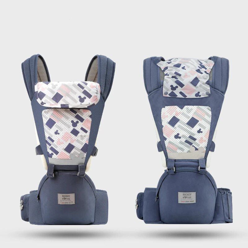 Versatile Baby Carrier with Hip Seat, Breathable & Adjustable Strap