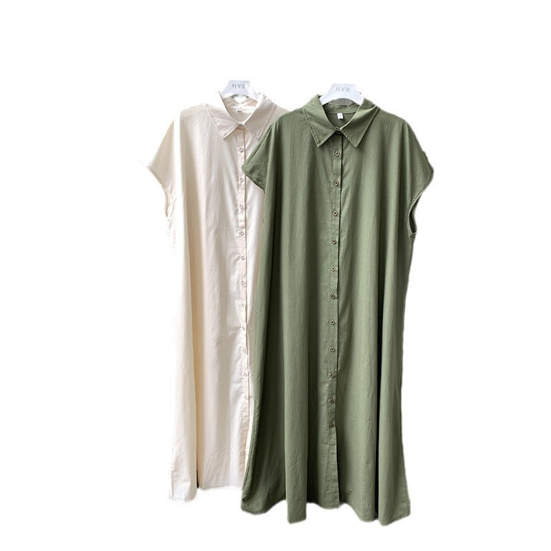 women's linen summer dress, view 2 - MRSLM