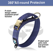 soft padded adjustable dog collar, view 3 - MRSLM