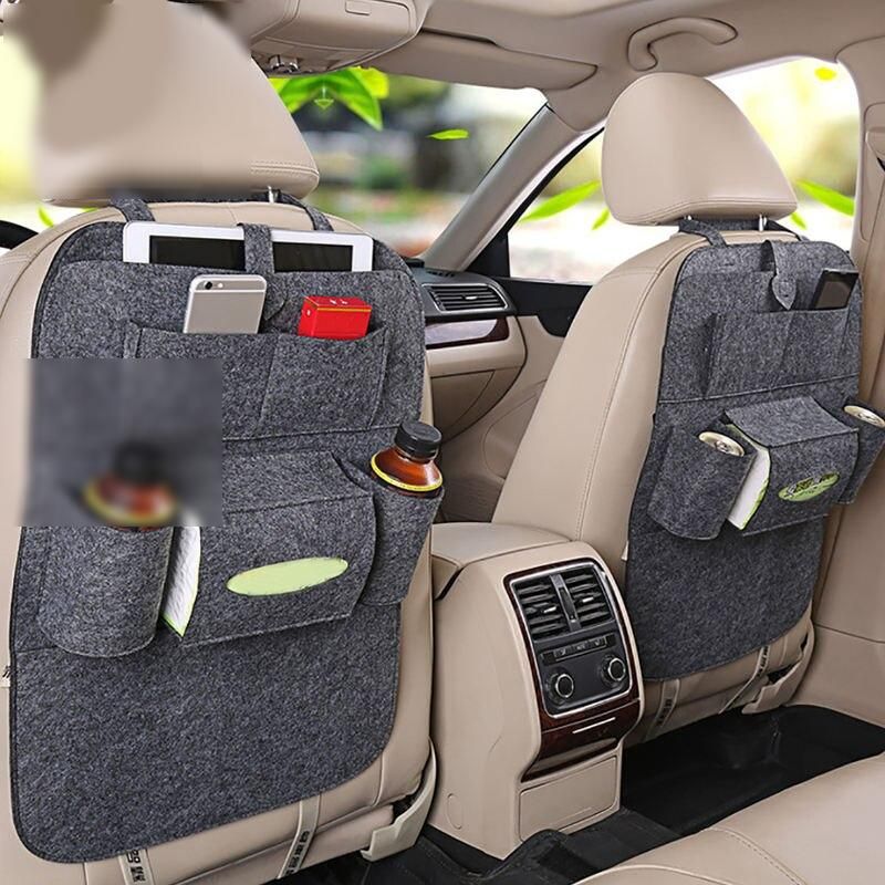 6-pocket car back seat organizer, view 7 - MRSLM