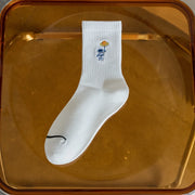Embroidered astronaut space socks, view 7 - MRSLM
