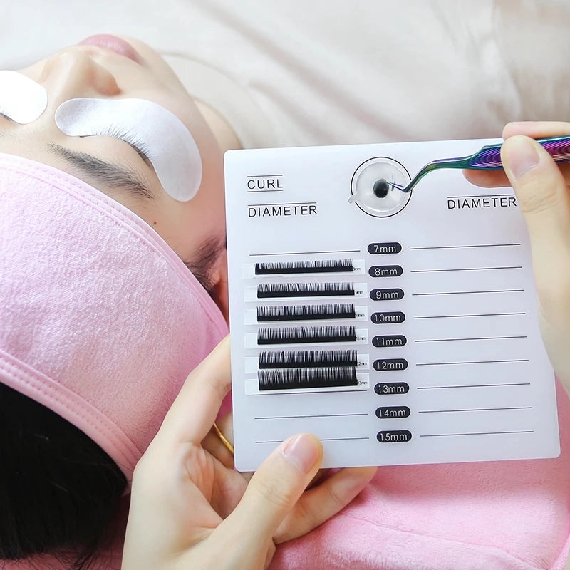 acrylic false eyelashes palette with tick mark stand - MRSLM