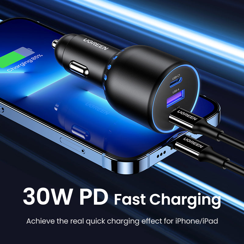 130-W-USB-C-Autoladegerät für schnelles und effizientes Laden