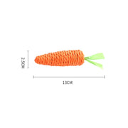 carrot cat toy, view 3 - MRSLM