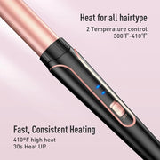 5-in-1 curling wand with 3-barrel waver, view 6 - MRSLM