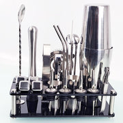stainless steel acrylic wine mixing tool set, view 2 - MRSLM