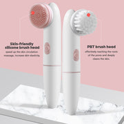 2-in-1 waterproof electric face cleansing brush, view 6 - MRSLM