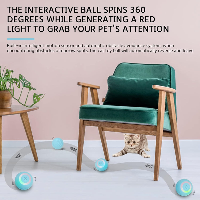 Bola interativa inteligente para gatos