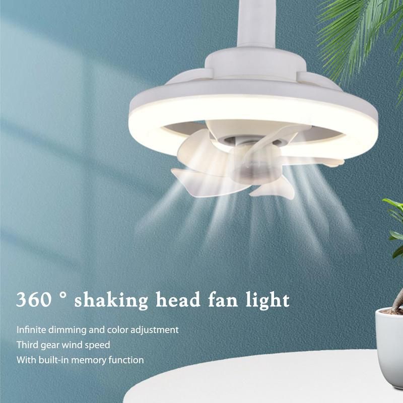 Ventilador de teto elegante com luz LED