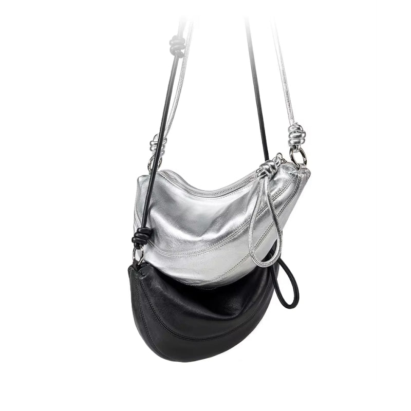 soft leather minimalist crossbody bag, view 10 - MRSLM