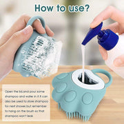 silicone pet bath brush, view 8 - MRSLM