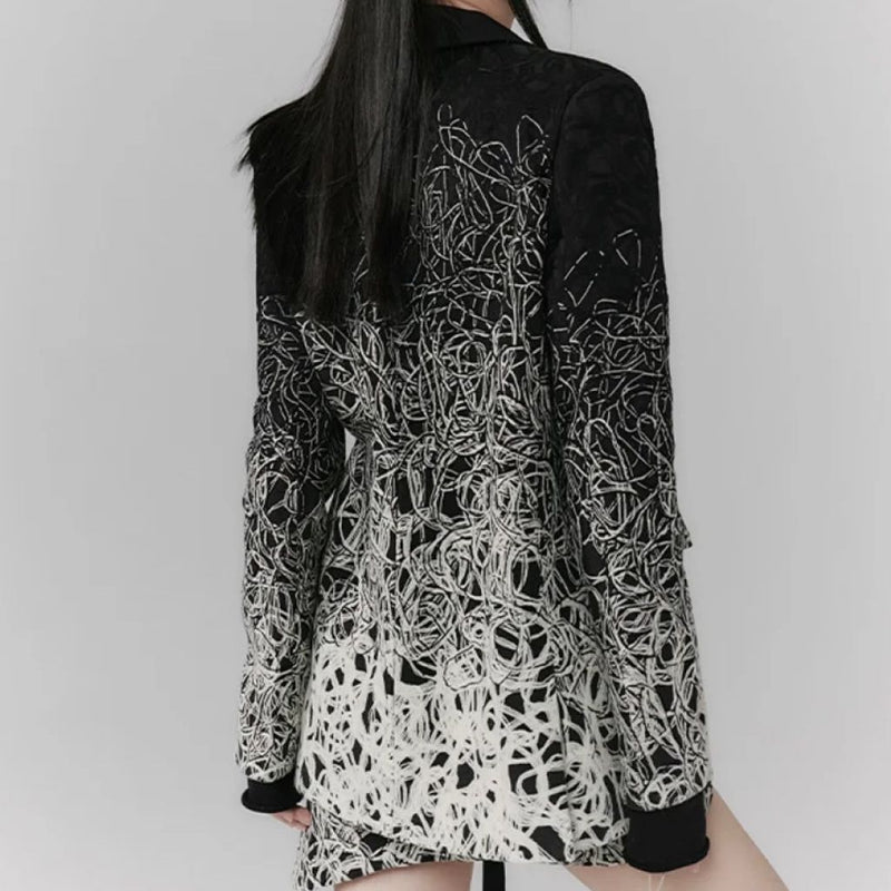 Damen-Blazer mit Print