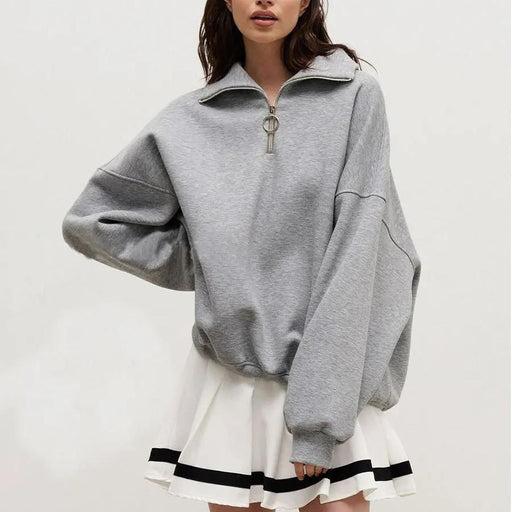 Women's oversized zip-up sweatshirt - MRSLM