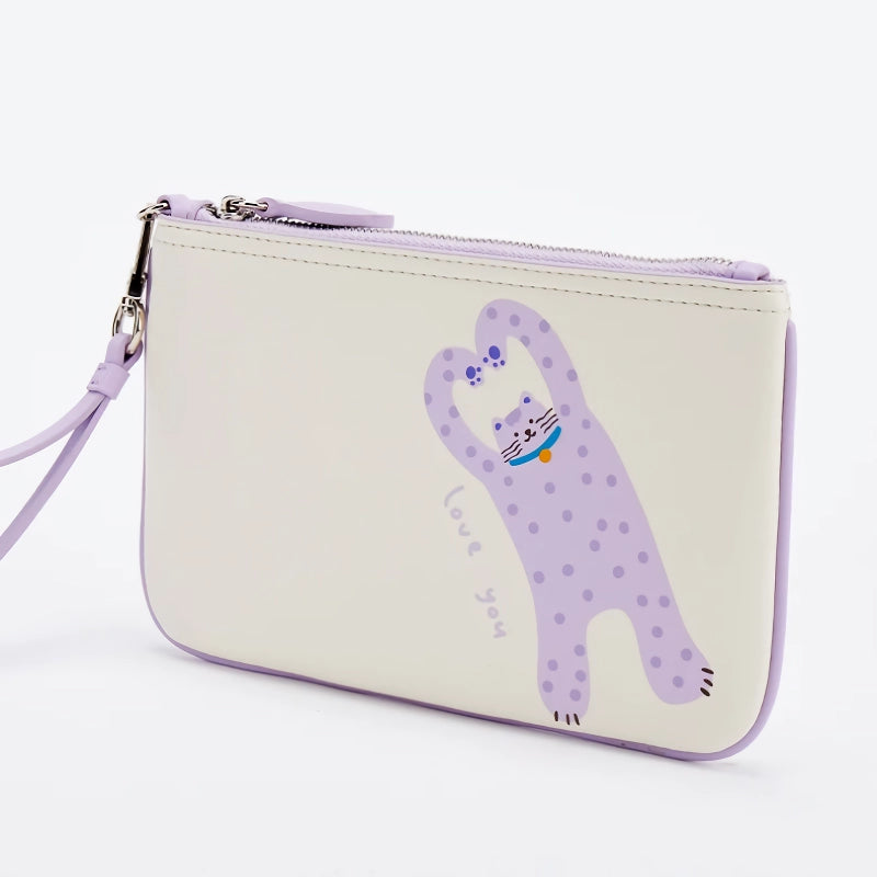 split leather clutch bag - MRSLM