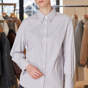 striped long sleeve shirt, view 6 - MRSLM