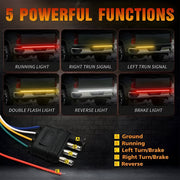 12V LED tailgate light strip for trucks, view 4 - MRSLM