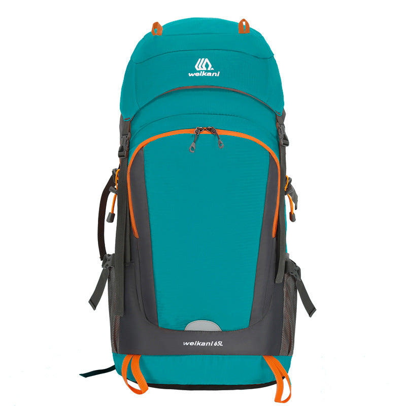 Mochila esportiva de viagem de grande capacidade com blocos de cores