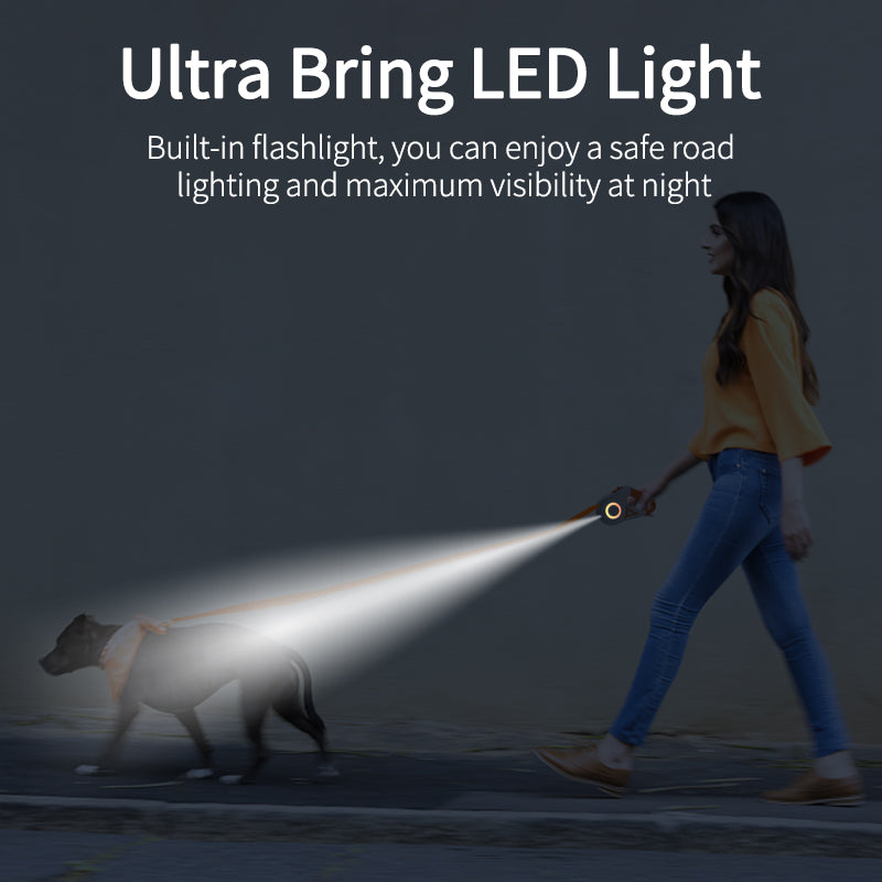 5M LED Retractable Dog Leash