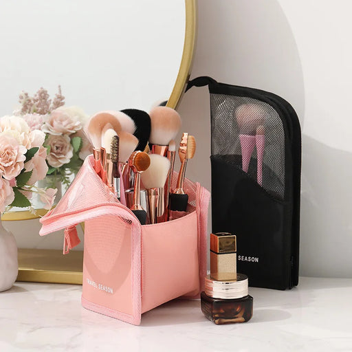 clear stand-up cosmetic bag for women - MRSLM