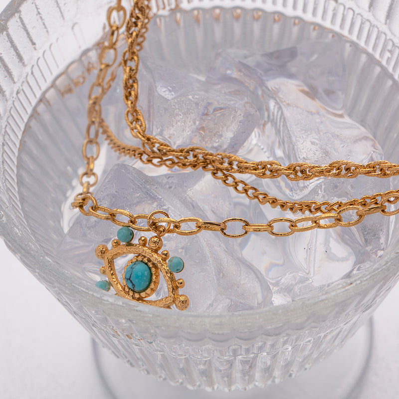 Devil's eye multi-layer necklace, view 10 - MRSLM