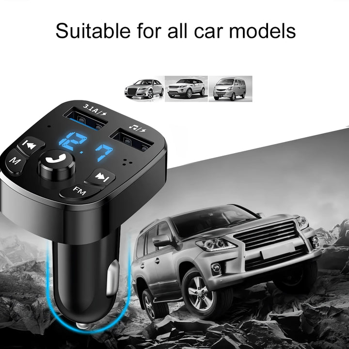 Dual USB Bluetooth Car Charger with FM Transmitter and MP3 Player