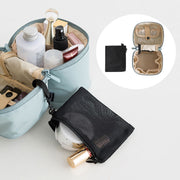 cylindrical makeup storage bag, view 9 - MRSLM