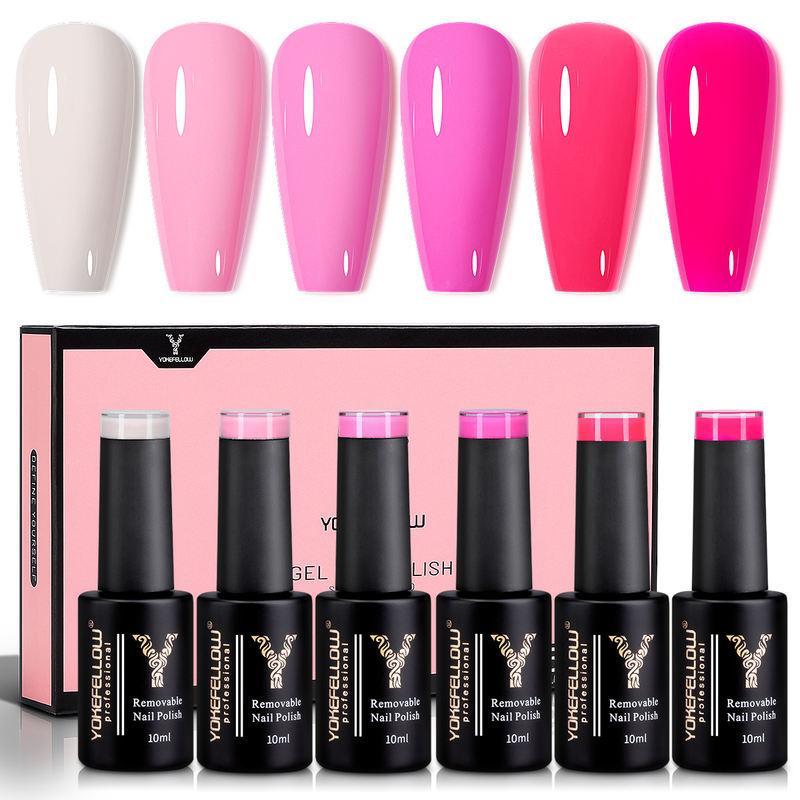 6-Farben-Gel-Nagellack-Set