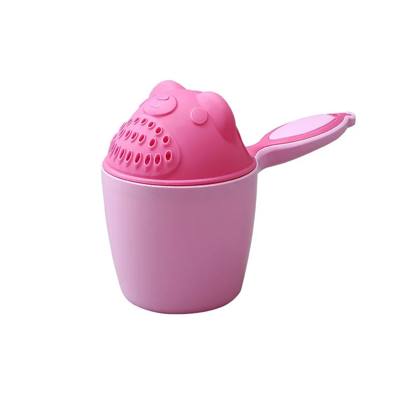 Baby cartoon bathing toy and shampoo cup combo, view 3 - MRSLM