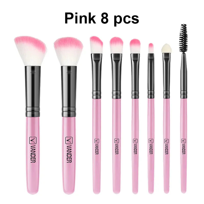 8-piece makeup brush set, view 7 - MRSLM