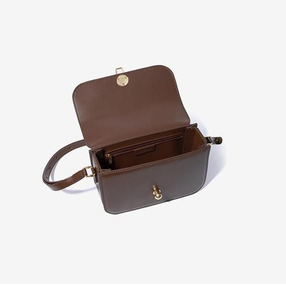 leather crossbody shoulder bag, view 18 - MRSLM