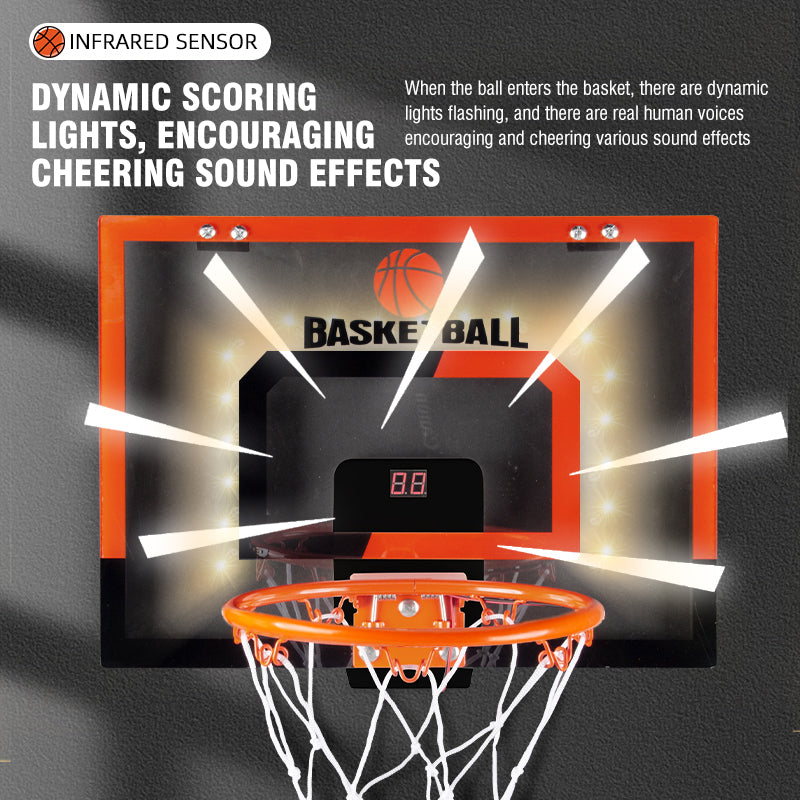 wall-mounted basketball hoop with score counter, view 8 - MRSLM