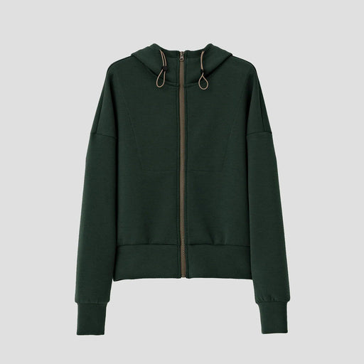short hooded drawstring sweatshirt, view 2 - MRSLM