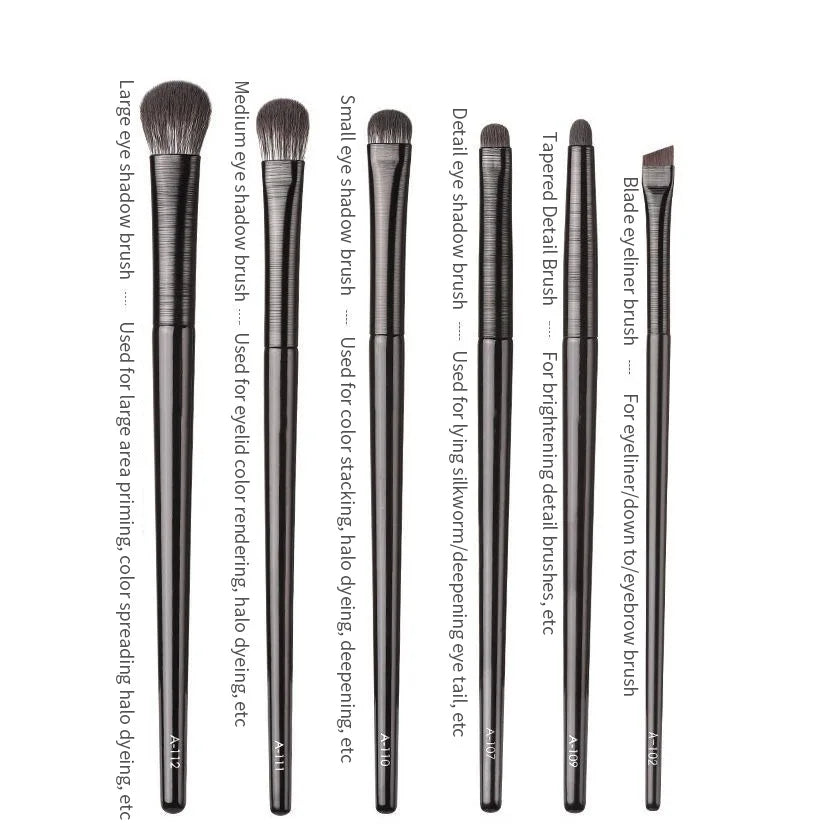6-teiliges Natur-Augen-Make-up-Pinselset