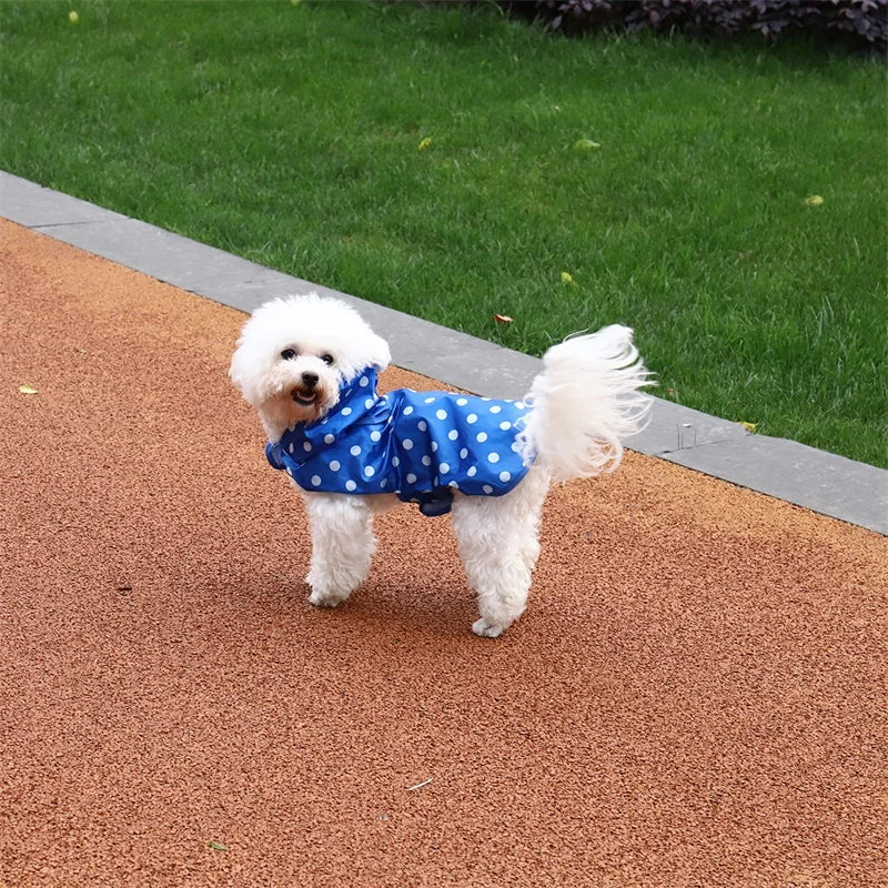 waterproof dog and cat raincoat, view 6 - MRSLM