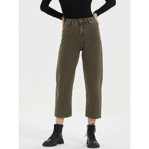 Y2K vintage high-waist straight leg jeans, view 3 - MRSLM