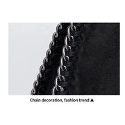 leather chain shoulder bag, view 11 - MRSLM