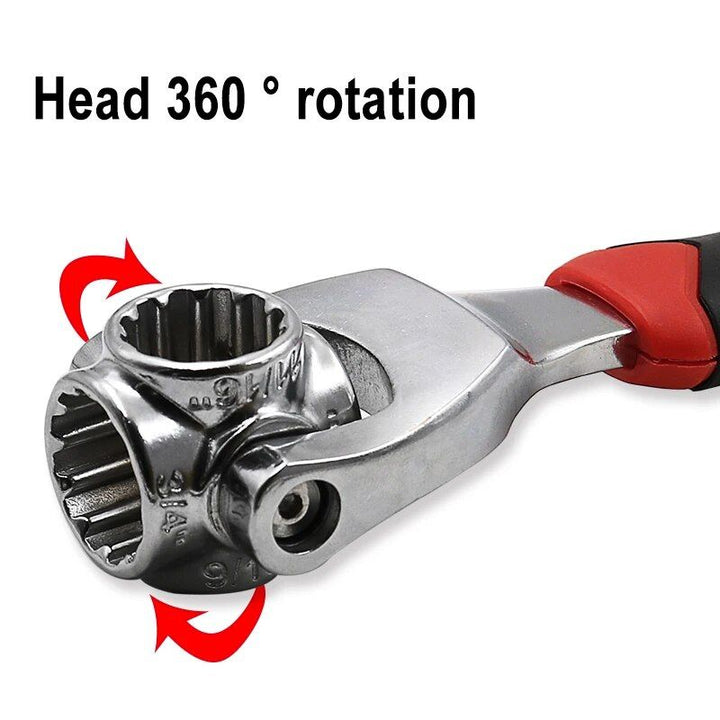 8-in-1 Multifunctional Rotating Socket Wrench - Universal, Non-Slip Grip Tool