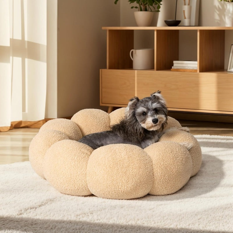 calming flower dog bed, view 3 - MRSLM