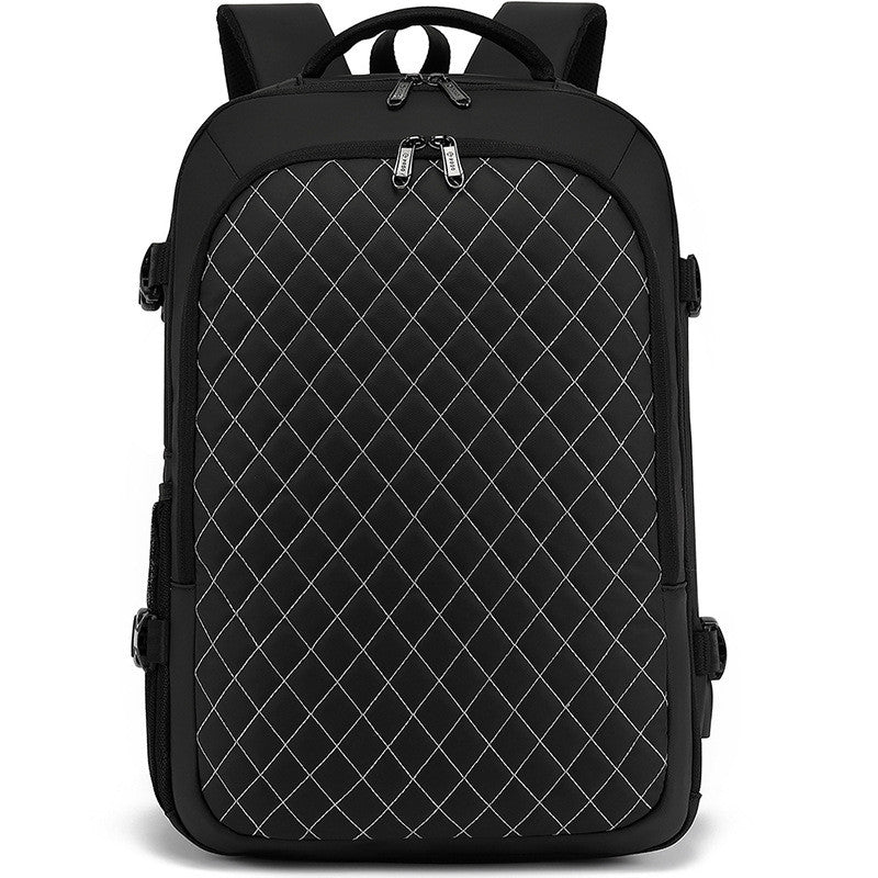 Expandable computer travel backpack, view 3 - MRSLM