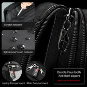 waterproof nylon travel backpack, view 4 - MRSLM