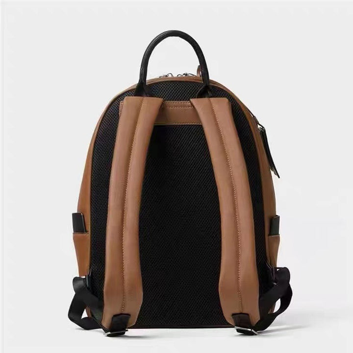 Three-color Stitching Backpack Business Travel Leisure Laptop Large Capacity Schoolbag