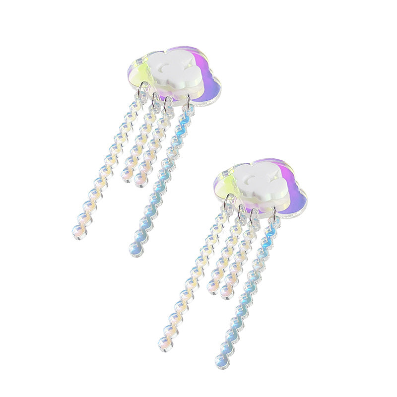 Design Laser Symphony Cloud Earrings Sweet Stud Earrings