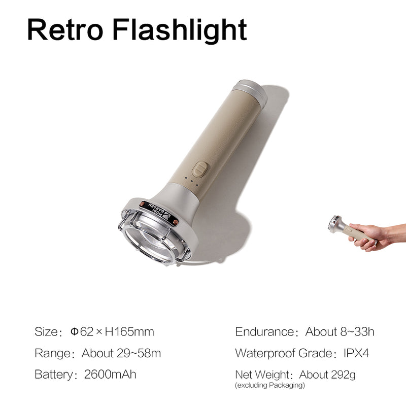 Wiederaufladbare, wasserdichte Camping-Taschenlampe