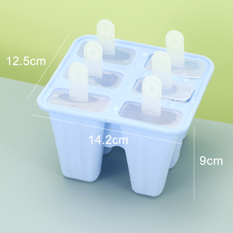 Wiederverwendbare Silikon-Eisformen mit 6 Mulden