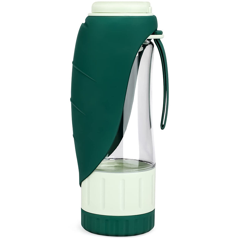 portable dog water bottle food container, view 2 - MRSLM