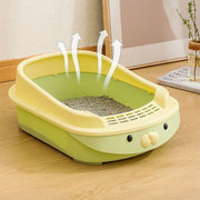 oversized semi-enclosed cat litter box, view 8 - MRSLM