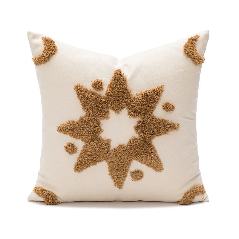 star tufted cushion cover, view 3 - MRSLM